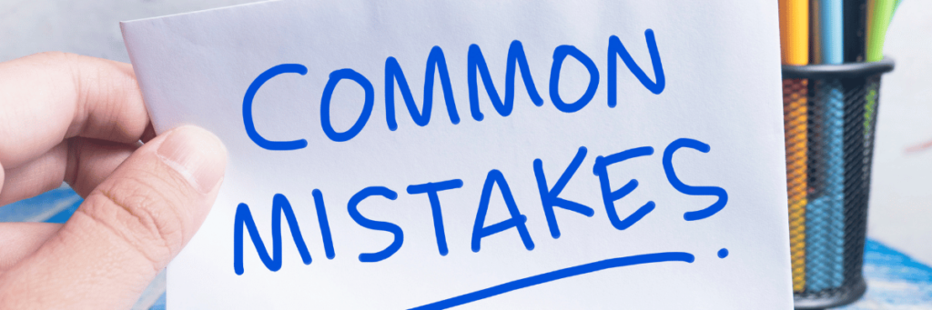 Common Mistakes written on a piece of paper