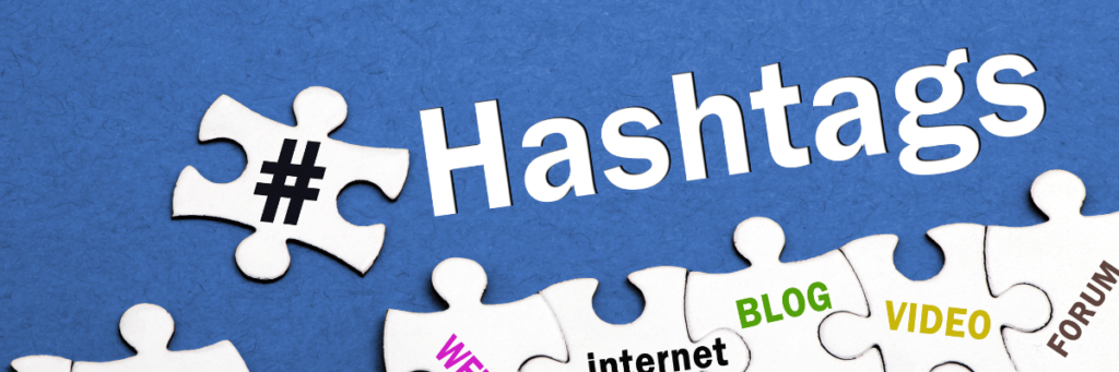 Hashtags as a jigsaw piece