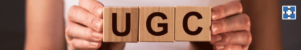 UGC as wooden blocks