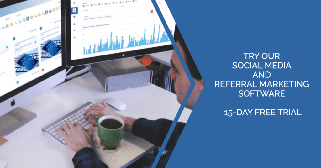 Social media, referral marketing software 15-day trial