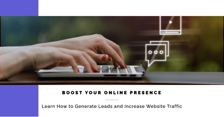 Hands on laptop, boosting online presence tips